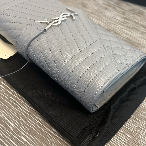 Saint Laurent YSL Triquilt Envelope Flap Leather Wallet - Picture 11 of 11